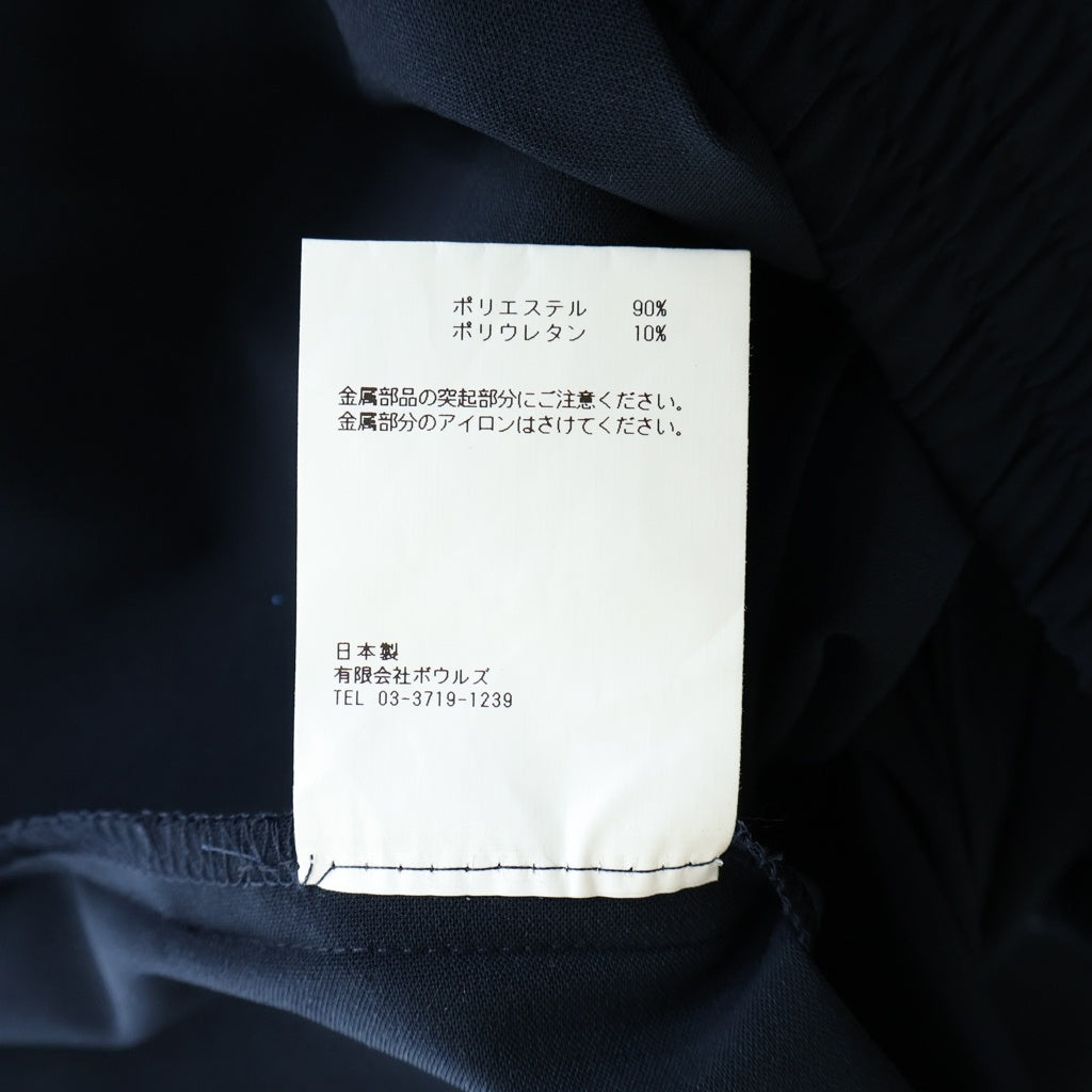 HYKE(ハイク) ストレッチ ワイドレグパンツ レディース ネイビー
