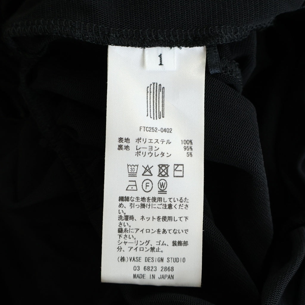 FETICO(フェティコ) TULLE FRILLED BODYSUIT BLACK FTC252-0402 チュール フリルド ボディスーツ レディース ブラック