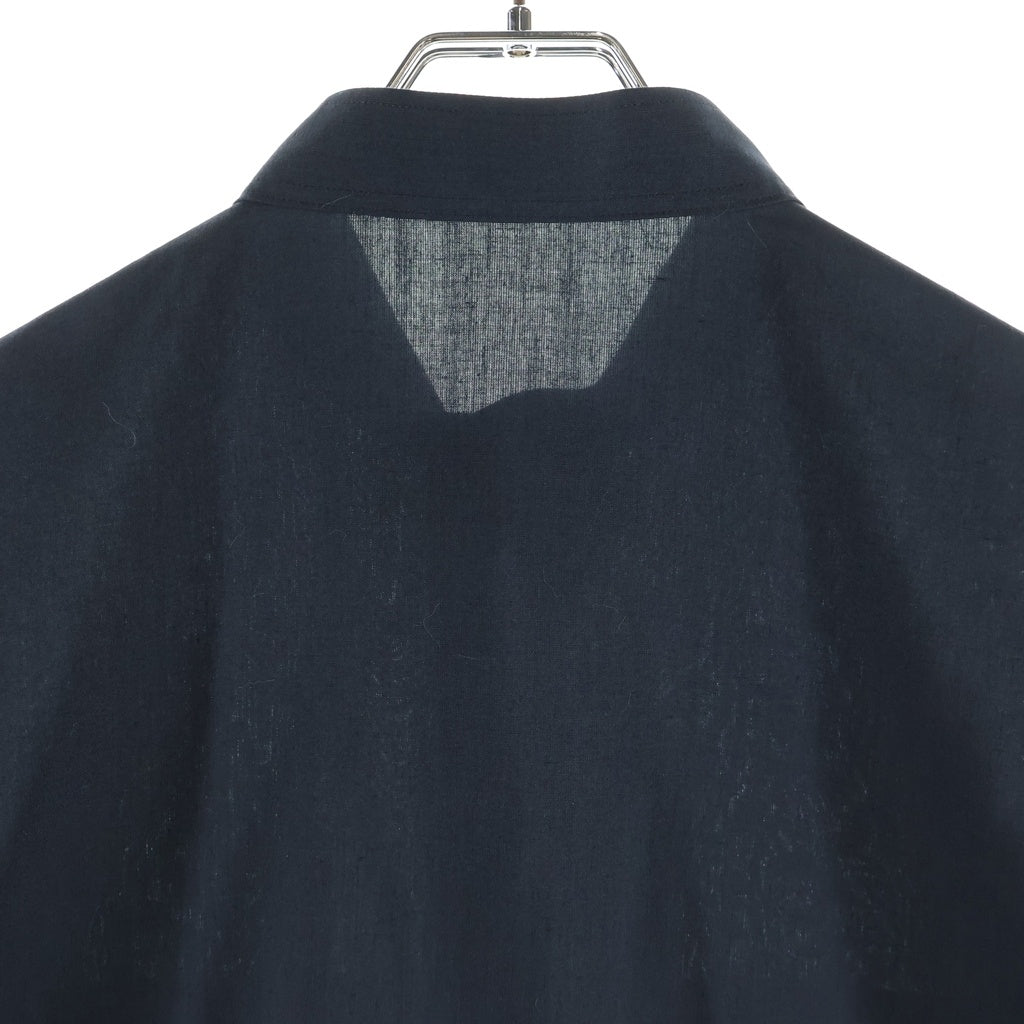 THE RERACS(ザ リラクス) 25SS ハーフボタン バンドカラー半袖シャツ 25SS-REBL-468-IDSP-J ブラック