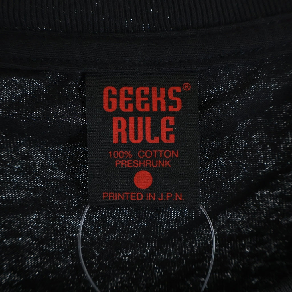 GEEKSRULE(ギークスルール) CHAINSAW MAN The Movie Reze SILKSCREEN PRINTING T SHIRT vol.01 チェンソーマン レぜ編 コラボプリント半袖Tシャツ ブラック