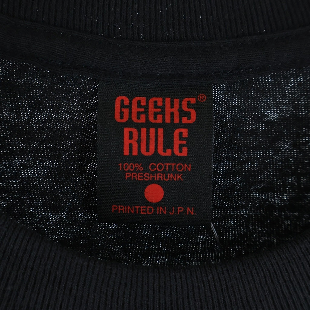 GEEKSRULE(ギークスルール) CHAINSAW MAN The Movie Reze SILKSCREEN PRINTING T SHIRT vol.02 チェンソーマン レぜ編 コラボプリント半袖Tシャツ ブラック