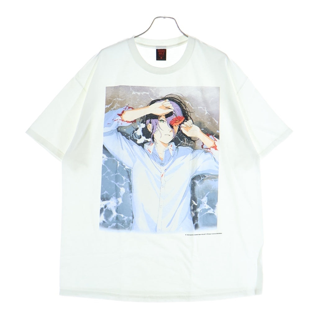 GEEKSRULE(ギークスルール) CHAINSAW MAN The Movie Reze SILKSCREEN PRINTING T SHIRT vol.03 チェンソーマン レぜ編 コラボプリント半袖Tシャツ ホワイト