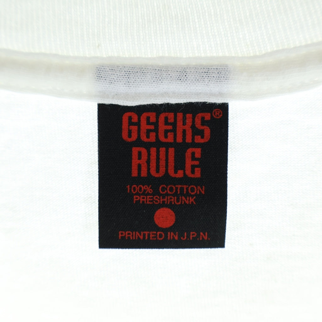 GEEKSRULE(ギークスルール) CHAINSAW MAN The Movie Reze SILKSCREEN PRINTING T SHIRT vol.03 チェンソーマン レぜ編 コラボプリント半袖Tシャツ ホワイト