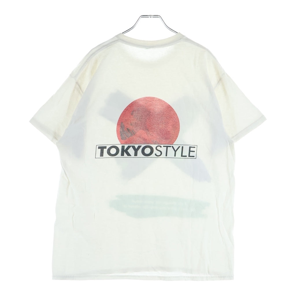 NO BRAND(ノーブランド) ゾロプリント クルーネック半袖Tシャツ カットソー アニメTシャツ ホワイト