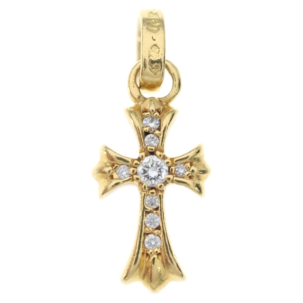 CHROME HEARTS(クロムハーツ) 22K CRS BBYFAT P/DIA ベイビーファットクロス PAVEダイヤ ペンダントトップ ゴールド BCA035