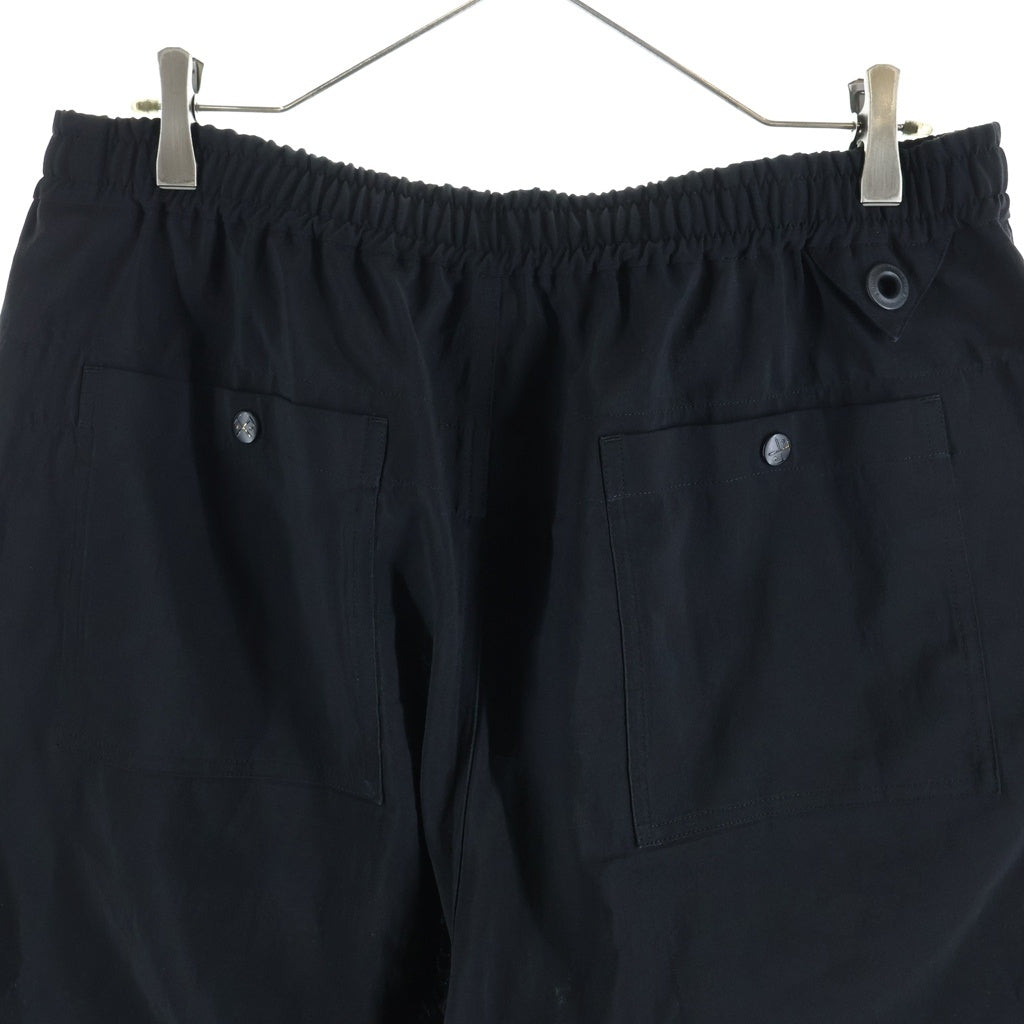 White Mountaineering(ホワイトマウンテニアリング) 22SS REPOSE WEAR STRETCHED PANTS ストレッチパンツ ブラック RW2271401