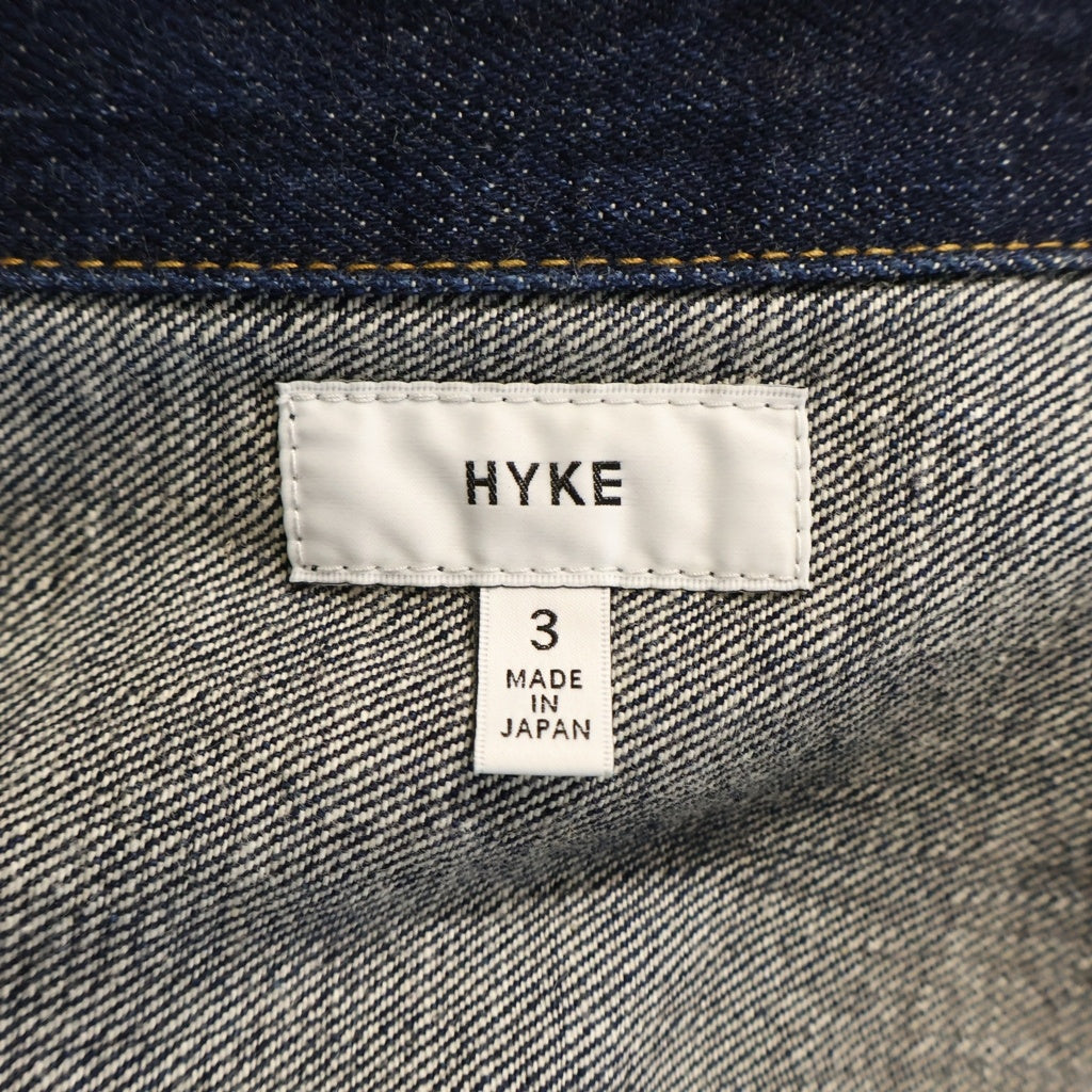 HYKE(ハイク) 5 BUTTON UDENIM JACKET 5ボタンデニムジャケット インディゴ