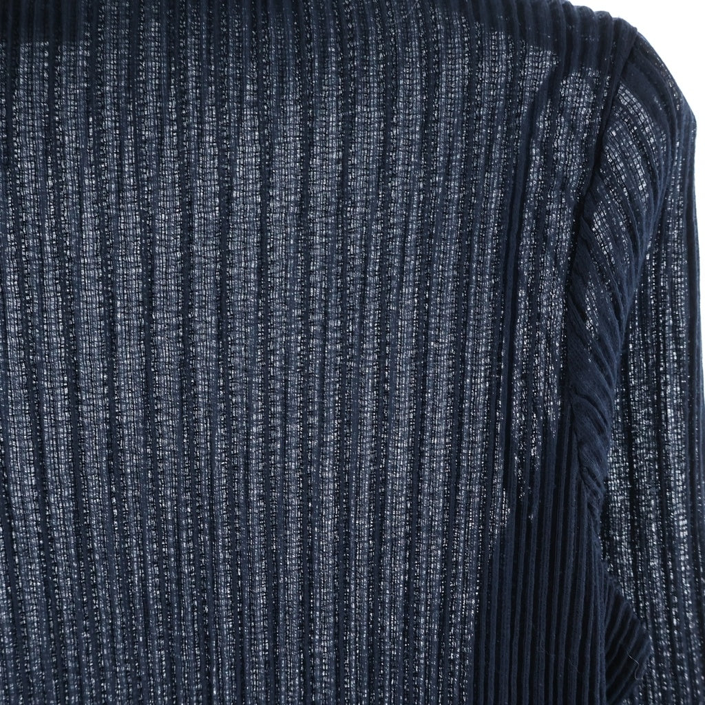 JIL SANDER(ジルサンダー) プリーツ ハイネック 長袖カットソー ネイビー JSPR707058WR45780802