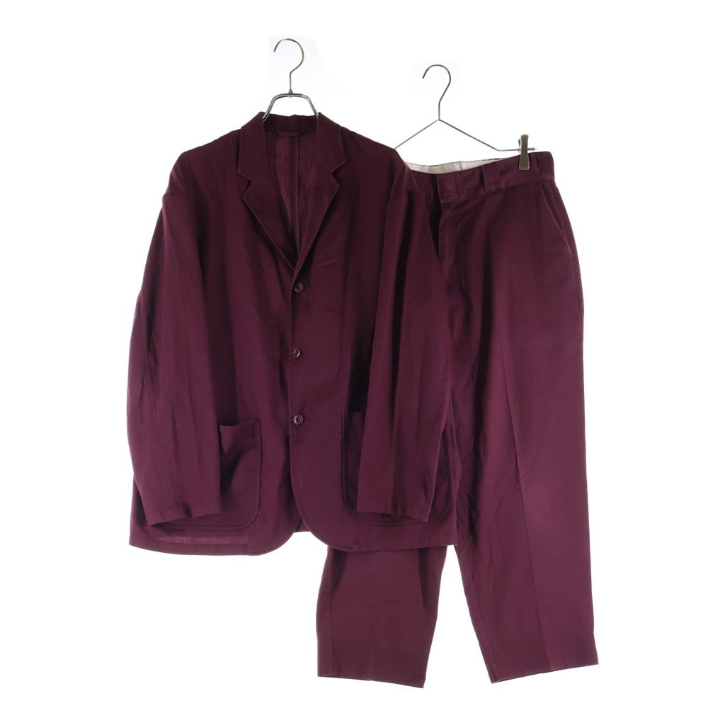 Dickies(ディッキーズ) 20SS ×TRIPSTER ×BEAMS セットアップ テーラードジャケット テーパードパンツ スーツ ワインレッド 194M10BM02
