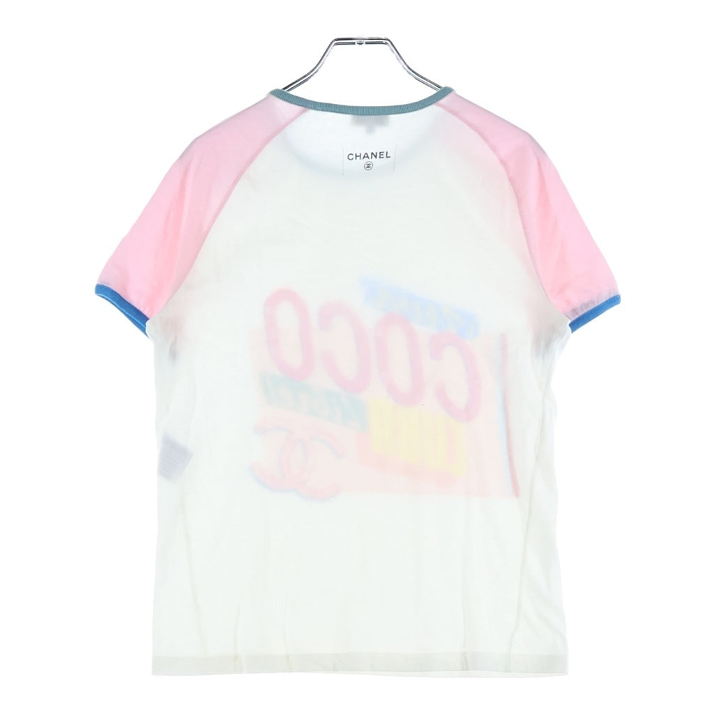 CHANEL(シャネル) COCO CUBA ココマーク プリント 半袖Tシャツ レディース ホワイト P55821K07323