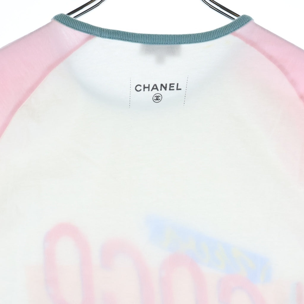 CHANEL(シャネル) COCO CUBA ココマーク プリント 半袖Tシャツ レディース ホワイト P55821K07323