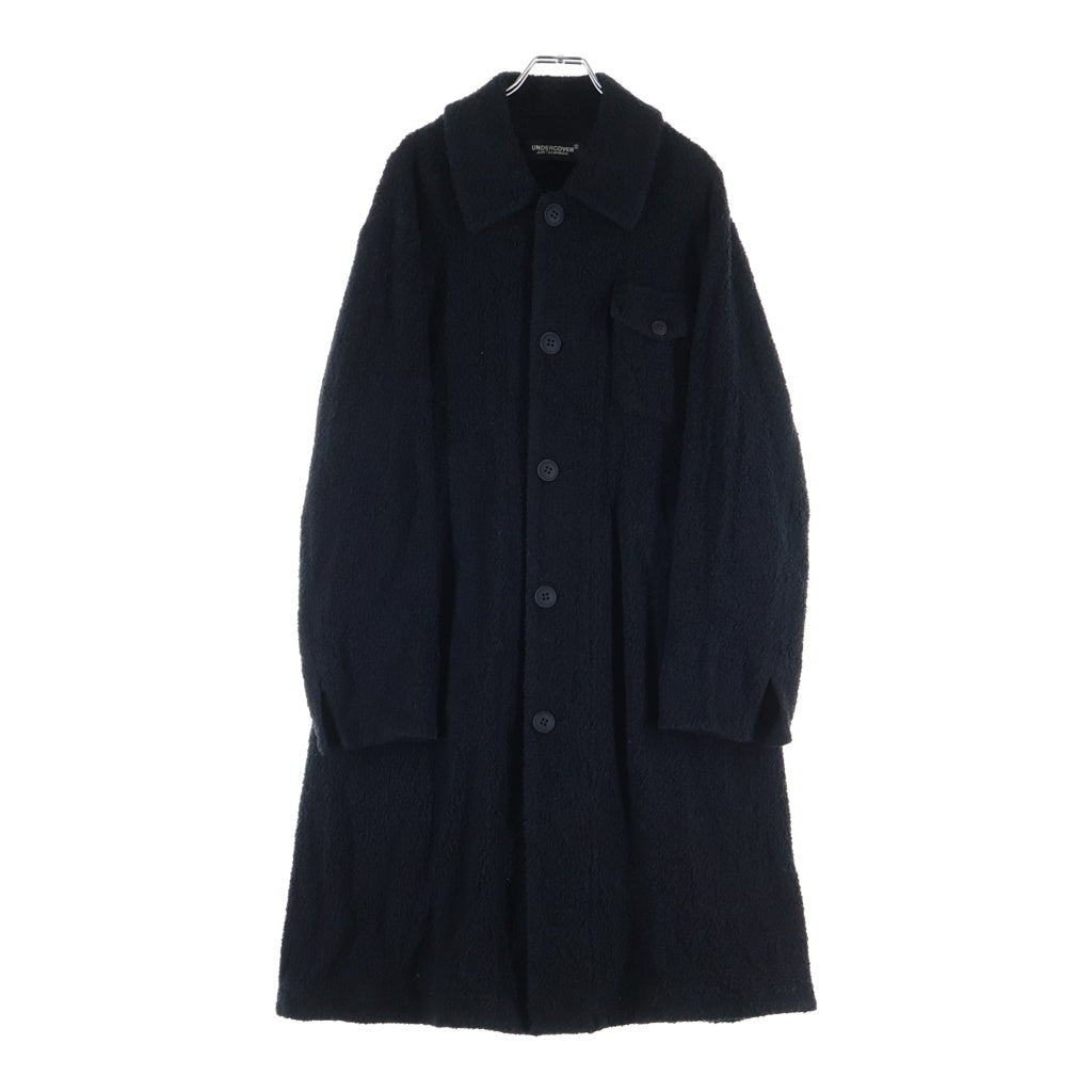 UNDERCOVER(アンダーカバー) 21SS コットンパイル ロングコート ブラック UC1A4303