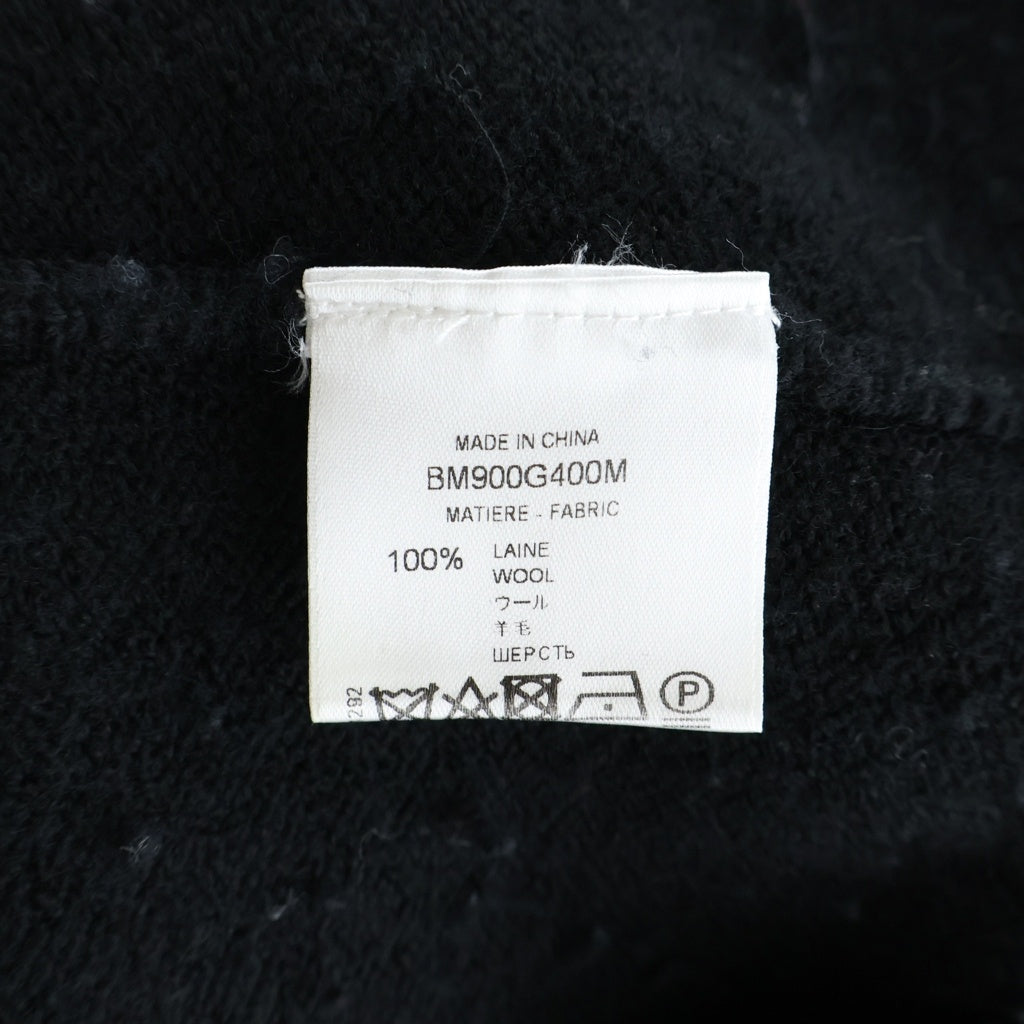 GIVENCHY(ジバンシィ) 18AW ウール フロントロゴ クルーネックニットセーター ブラック BM900G400M