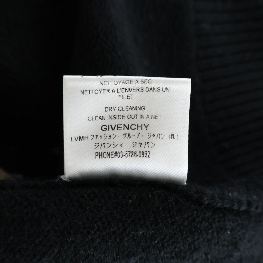 GIVENCHY(ジバンシィ) 18AW ウール フロントロゴ クルーネックニットセーター ブラック BM900G400M
