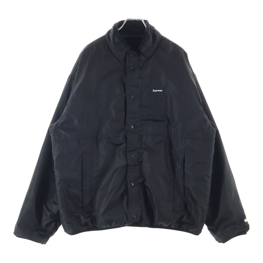 SUPREME(シュプリーム) 22AW Geo Reversible Windstopper Fleece Jacket ゲオ リバーシブル ウインドストッパー フリース ジップアップジャケット ブラック