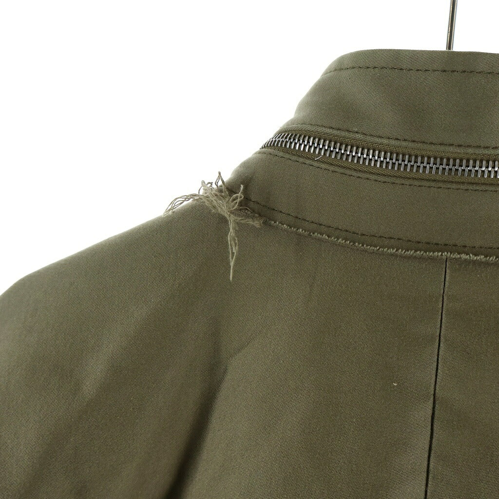 Alexander McQueen(アレキサンダーマックイーン) ダメージ加工 ミリタリージャケット 429296 ブラウン