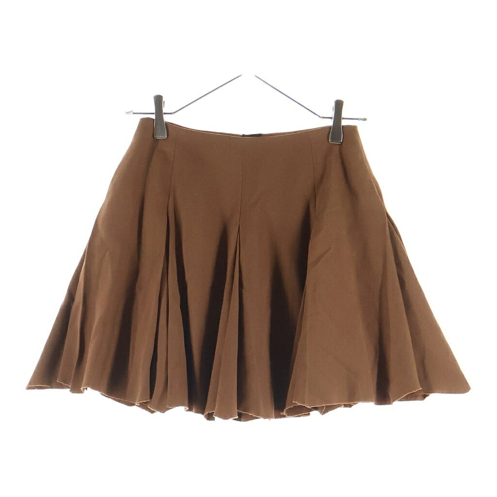 MARNI(マルニ) 25AW ウール プリーツ ミニ ショートスカート ブラウン レディース GOMA0794A1