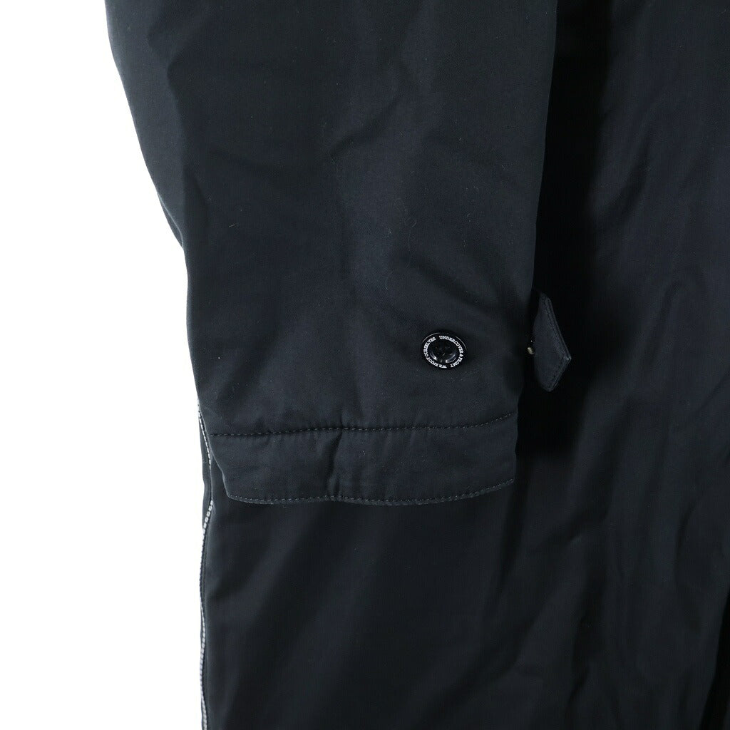 UNDERCOVER(アンダーカバー) 23AW × fragment design Co ギャバ薄中綿 裏チェッカーキルト ステンカラーコート ブラック UC2C9301-2