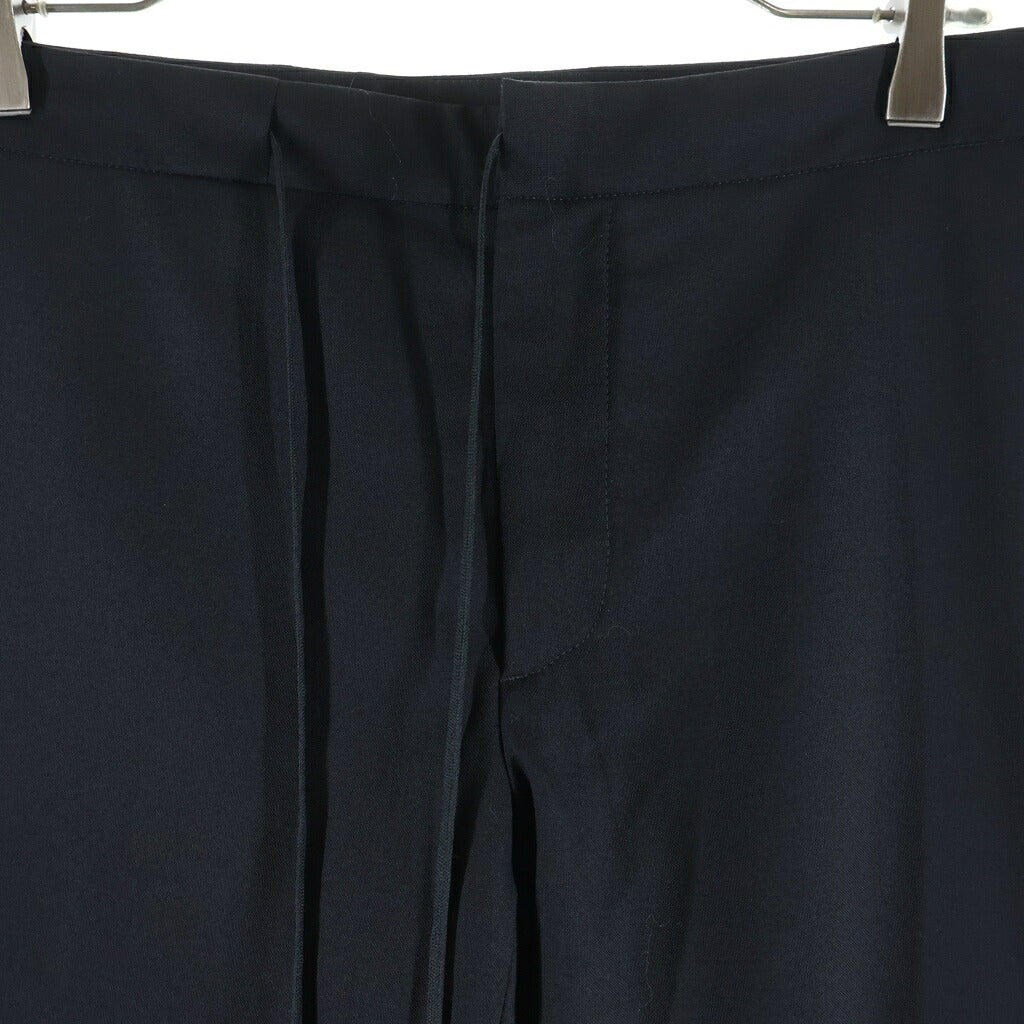 Maison Margiela(メゾンマルジェラ) 23SS SLACKS PANTS ウエストドローストリング スラックスパンツ ブラック S50KA0530 S44330