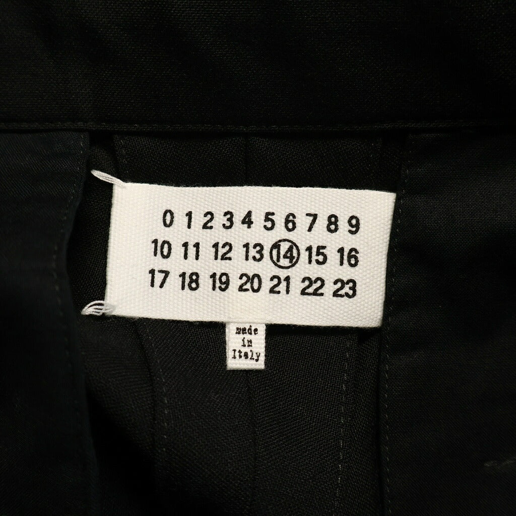 Maison Margiela(メゾンマルジェラ) 23SS SLACKS PANTS ウエストドローストリング スラックスパンツ ブラック S50KA0530 S44330