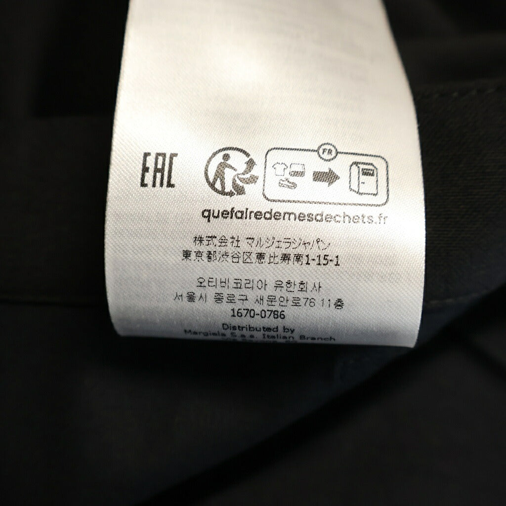 Maison Margiela(メゾンマルジェラ) 23SS SLACKS PANTS ウエストドローストリング スラックスパンツ ブラック S50KA0530 S44330