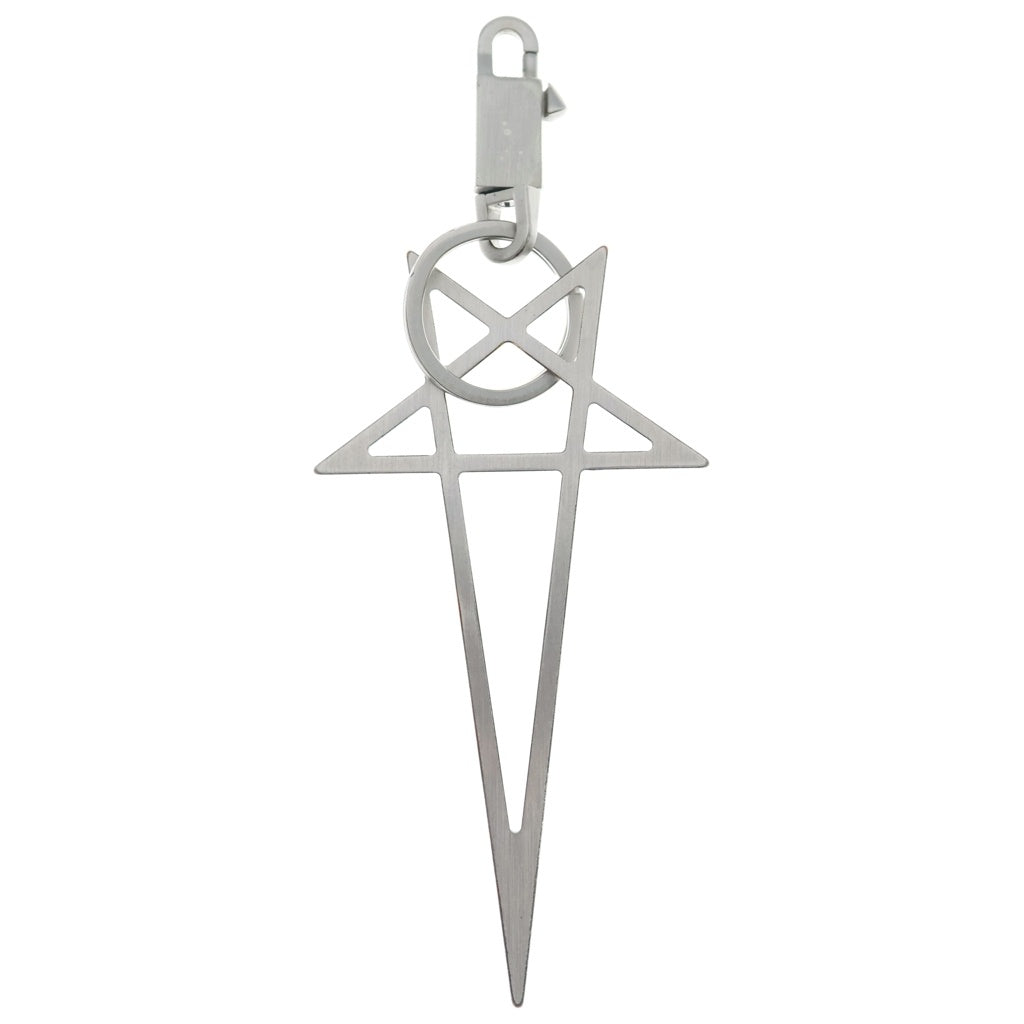 Rick Owens(リックオウエンス) Big Pentagram Keychain ビッグペンタグラム キーチェーン キーホルダー シルバー