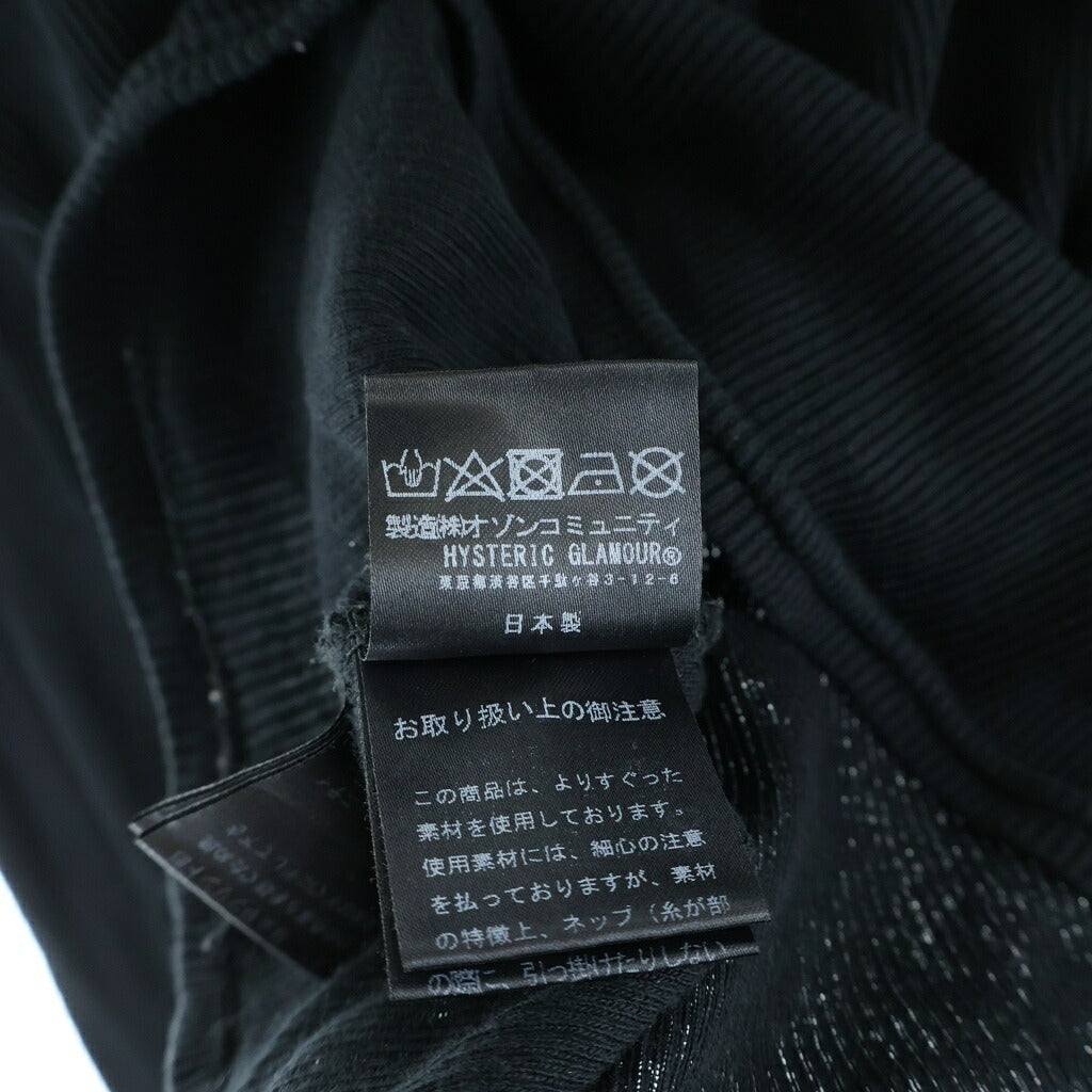 HYSTERIC GLAMOUR(ヒステリックグラマー) HYSTERICK ANGEL ショート丈Tシャツ 長袖カットソー レディース ブラック 01243CL05