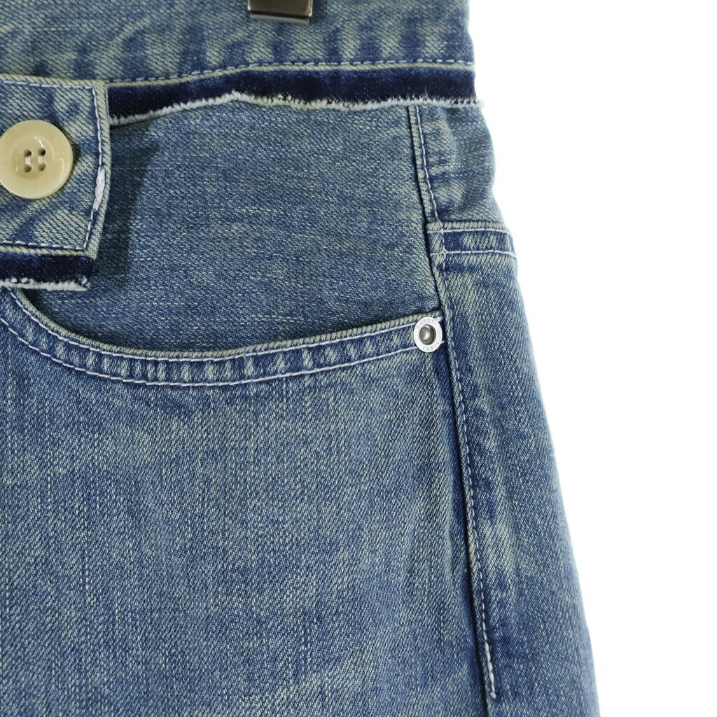 Sacai(サカイ) 21SS カットオフ ドッキングデニムスカート レディース 21-05475 インディゴブルー