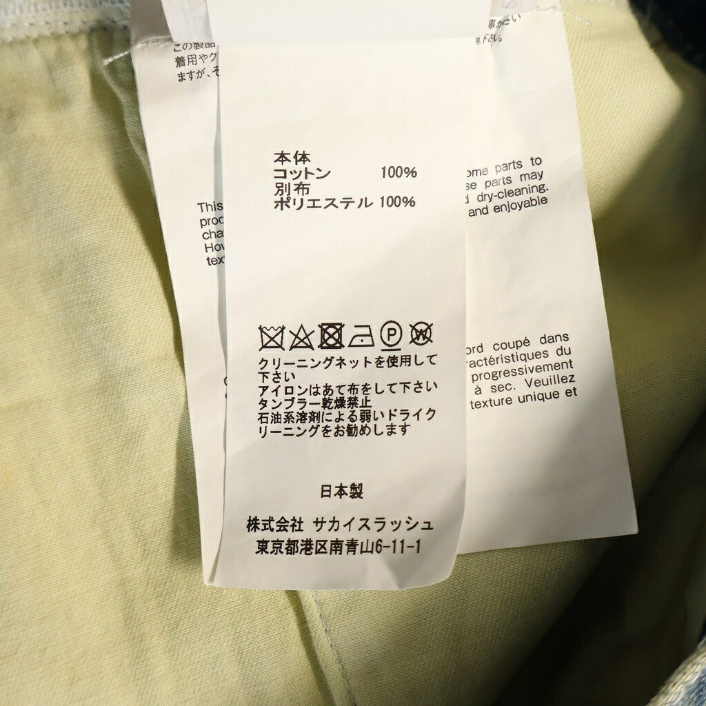 Sacai(サカイ) 21SS カットオフ ドッキングデニムスカート レディース 21-05475 インディゴブルー