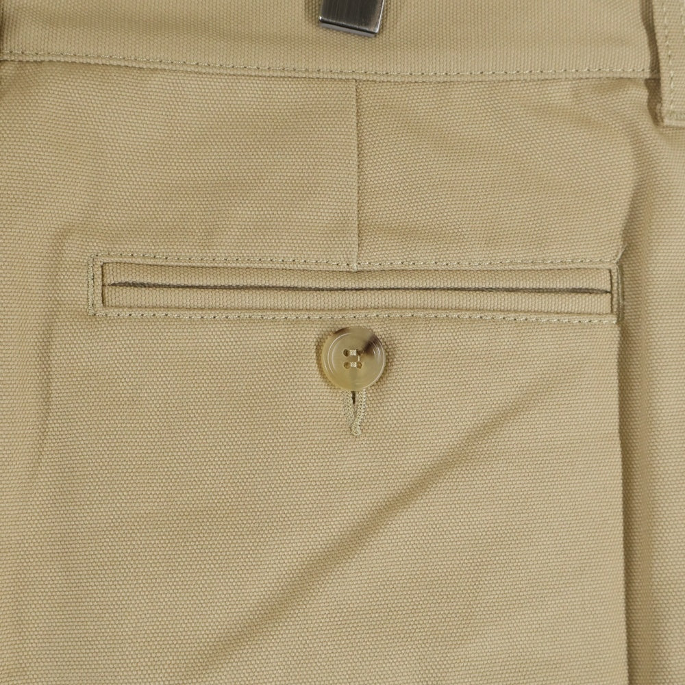 GUCCI(グッチ) ロゴエンブロイダリー コットンワークパンツ ベージュ 717831
