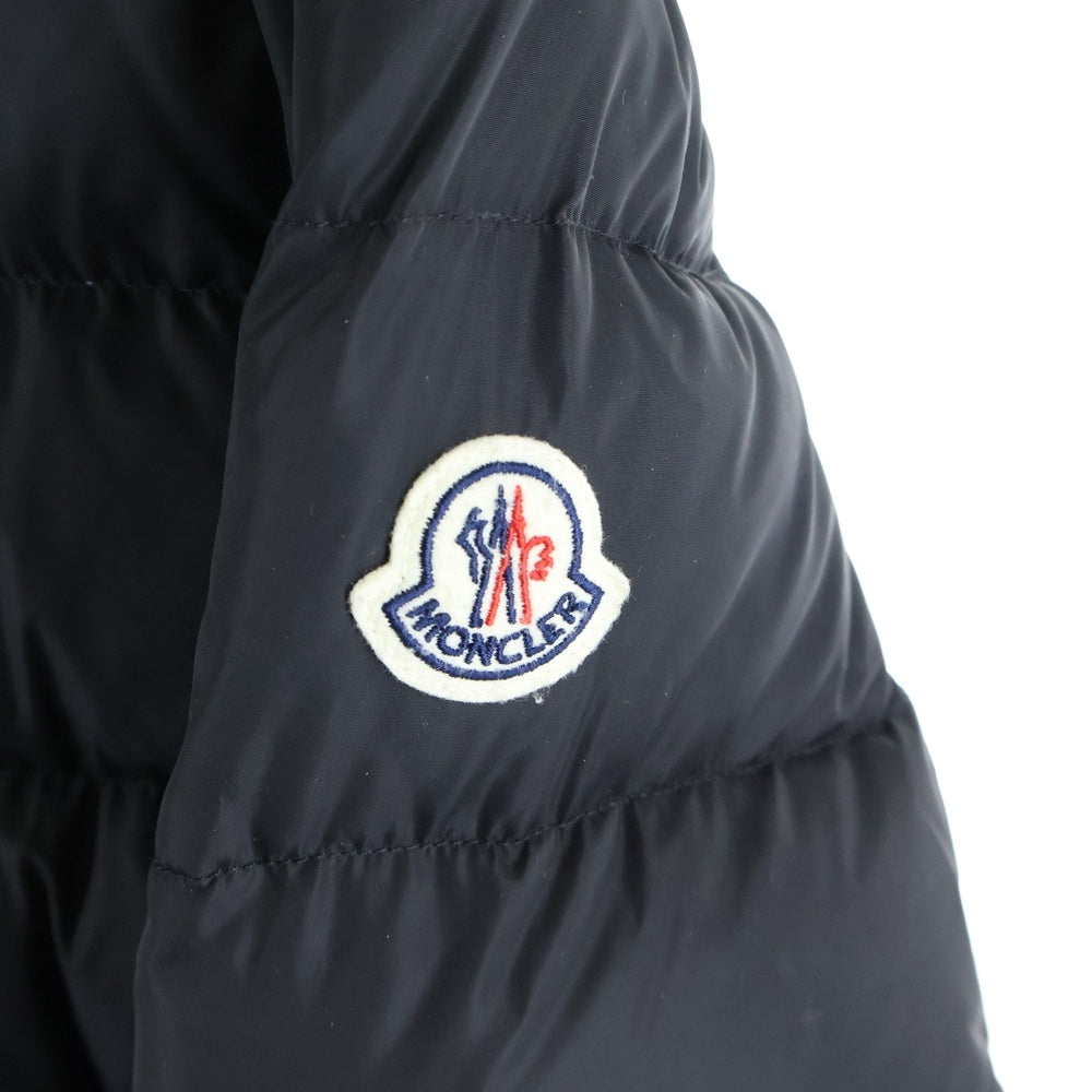 MONCLER(モンクレール) 20AW BETULONG ベチュロング ワッペンロゴ フーデッド ジップアップ ダウン ロング ジャケット コート ブラック レディース F20931C56300 C0063