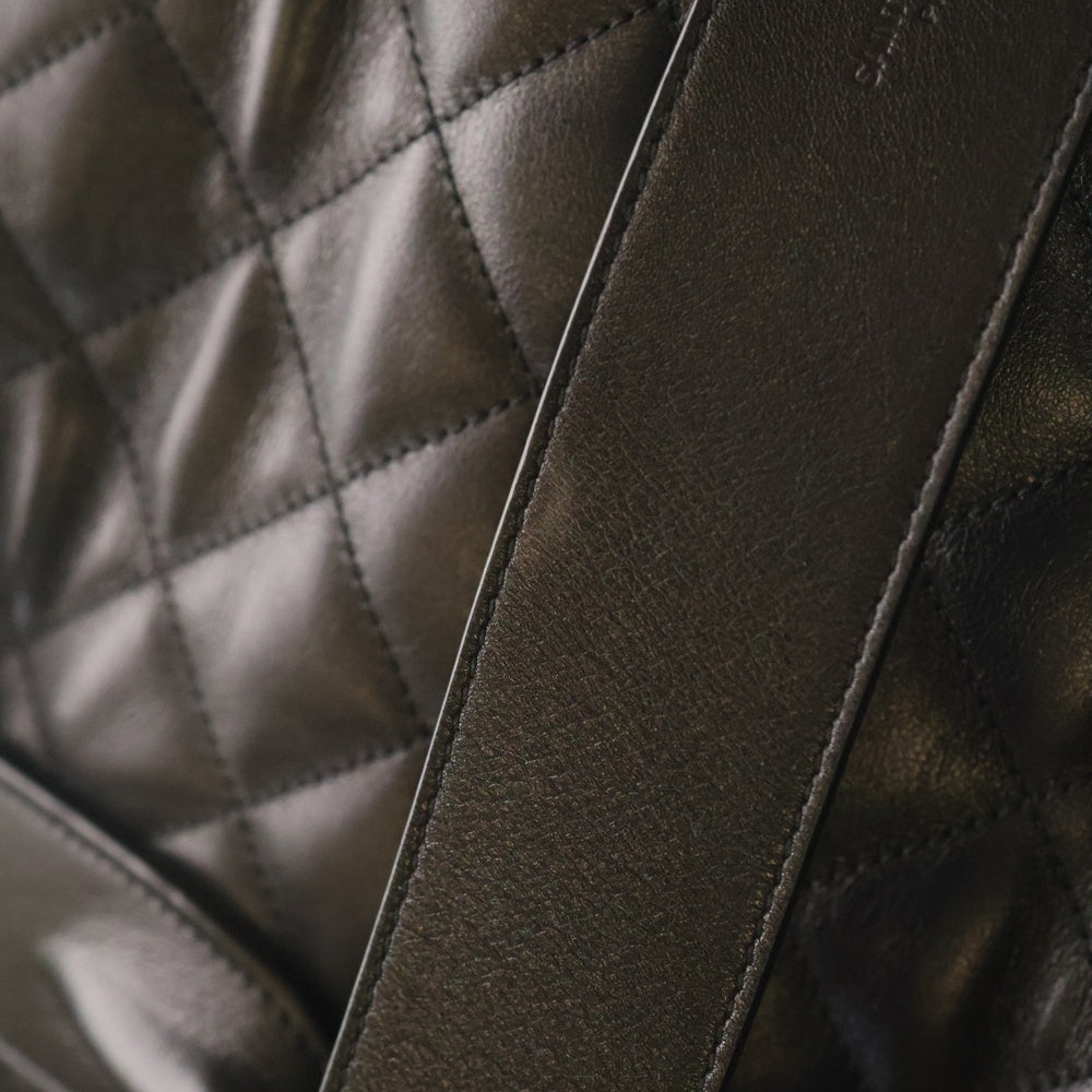 SAINT LAURENT PARIS(サンローランパリ) ESジャイアント キルティングレザー 2wayトラベルボストンバッグ ブラック