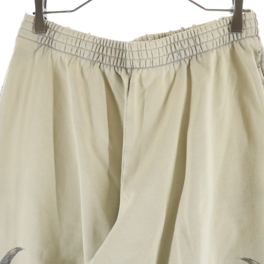 BALENCIAGA(バレンシアガ) Baggy Sweatpants トライバルパターン ワイドバギースウェットパンツ ベージュ 803266