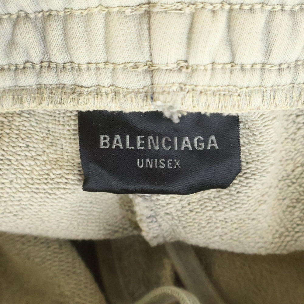 BALENCIAGA(バレンシアガ) Baggy Sweatpants トライバルパターン ワイドバギースウェットパンツ ベージュ 803266