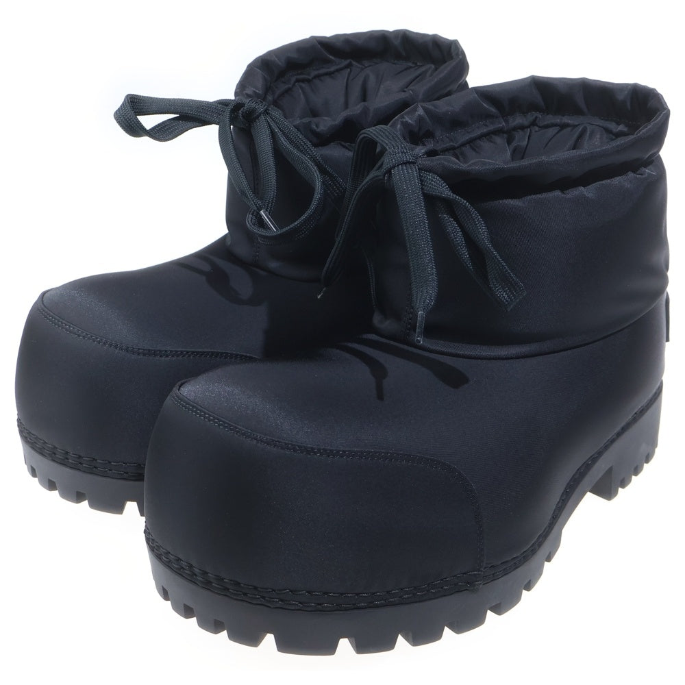BALENCIAGA(バレンシアガ) ALASKA BOOTIE アラスカ ラバーロゴ パテッドアンクルブーツ ブラック 803769
