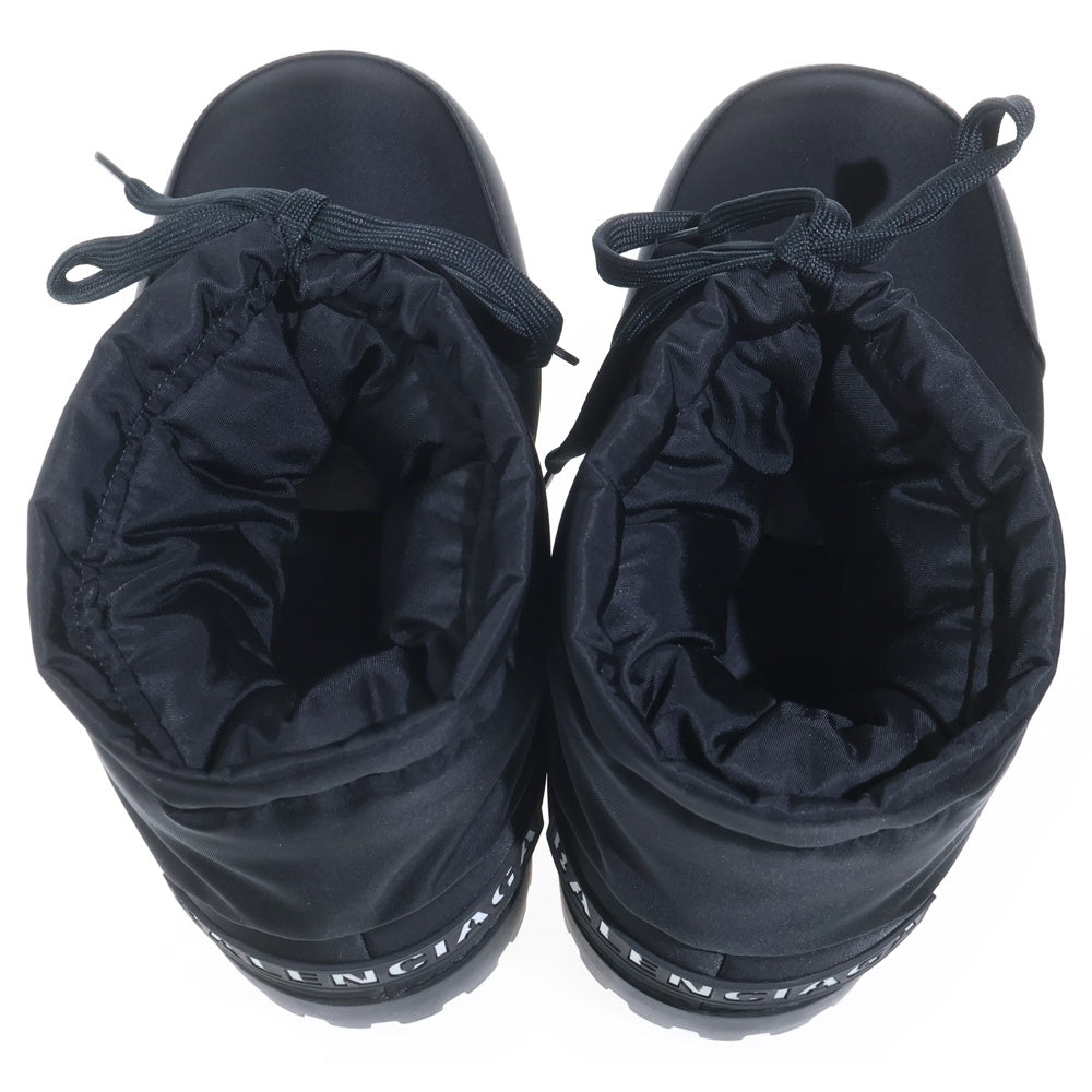 BALENCIAGA(バレンシアガ) ALASKA BOOTIE アラスカ ラバーロゴ パテッドアンクルブーツ ブラック 803769