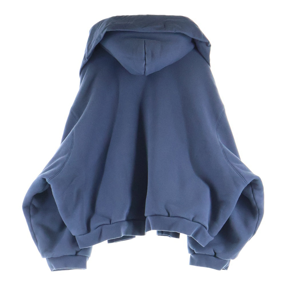 BALENCIAGA(バレンシアガ) ICON INCOGNITO ZIP-UP HOODIE ユニティスポーツアイコン インコグニートレイヤード ジップアップパーカー ネイビー 794030