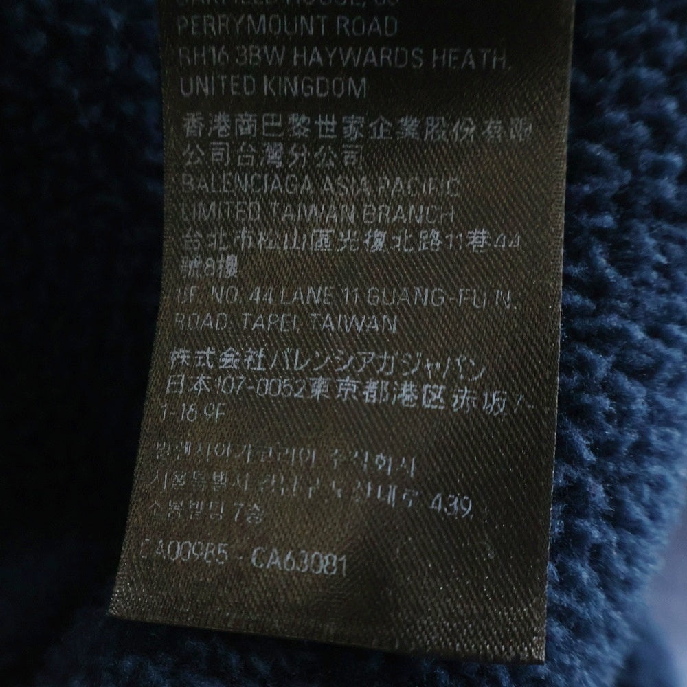 BALENCIAGA(バレンシアガ) ICON INCOGNITO ZIP-UP HOODIE ユニティスポーツアイコン インコグニートレイヤード ジップアップパーカー ネイビー 794030