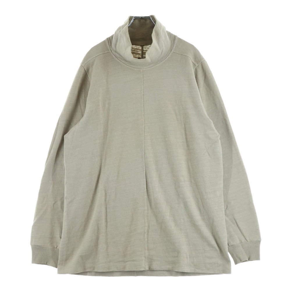 DRKSHDW(ダークシャドウ) 18AW タートルネックコットン長袖Tシャツ カットソー ベージュ DU18F7266-BG
