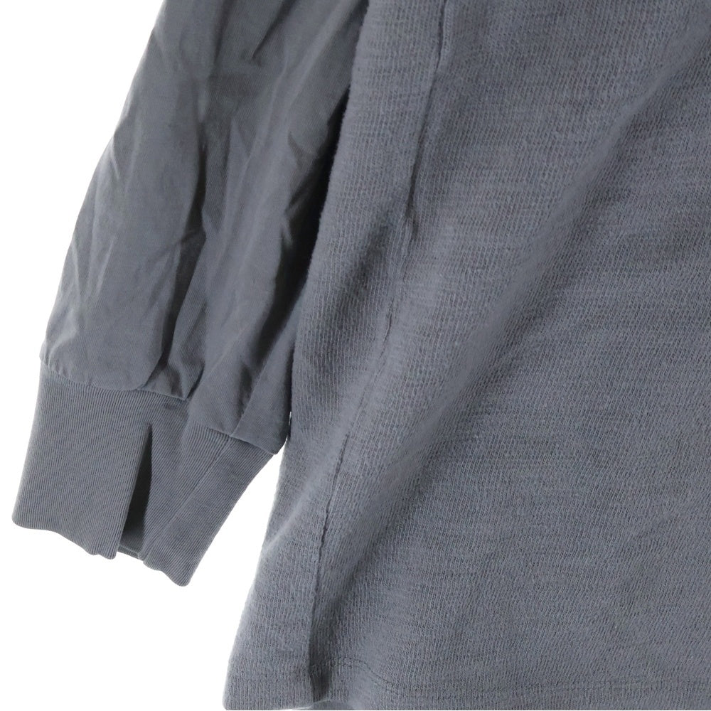 DRKSHDW(ダークシャドウ) 18AW クルーネックコットン長袖レイヤードTシャツ カットソー グレー DU18F7269-BGRN