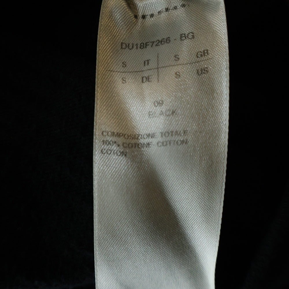 DRKSHDW(ダークシャドウ) 18AW タートルネックコットン長袖Tシャツ カットソー ブラック DU18F7266-BG