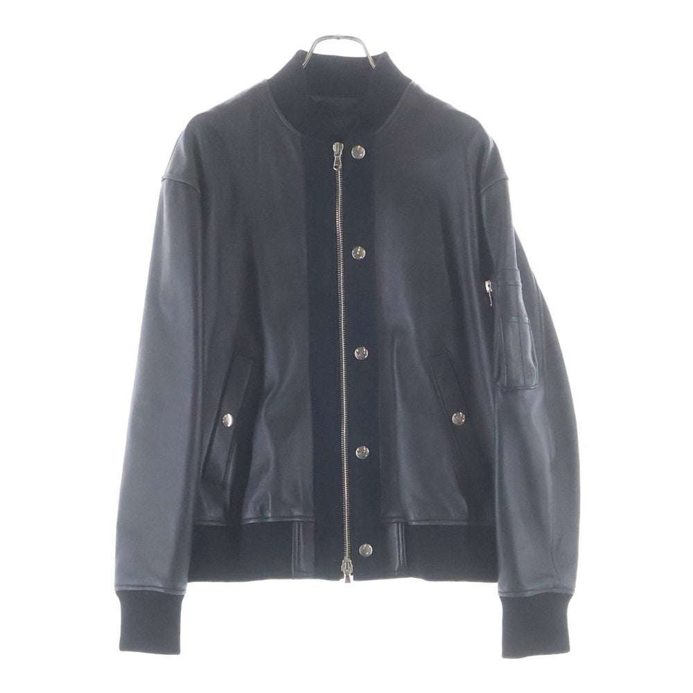 DIESEL(ディーゼル) BLACK GOLD レザー切り替えブルゾン ブラック