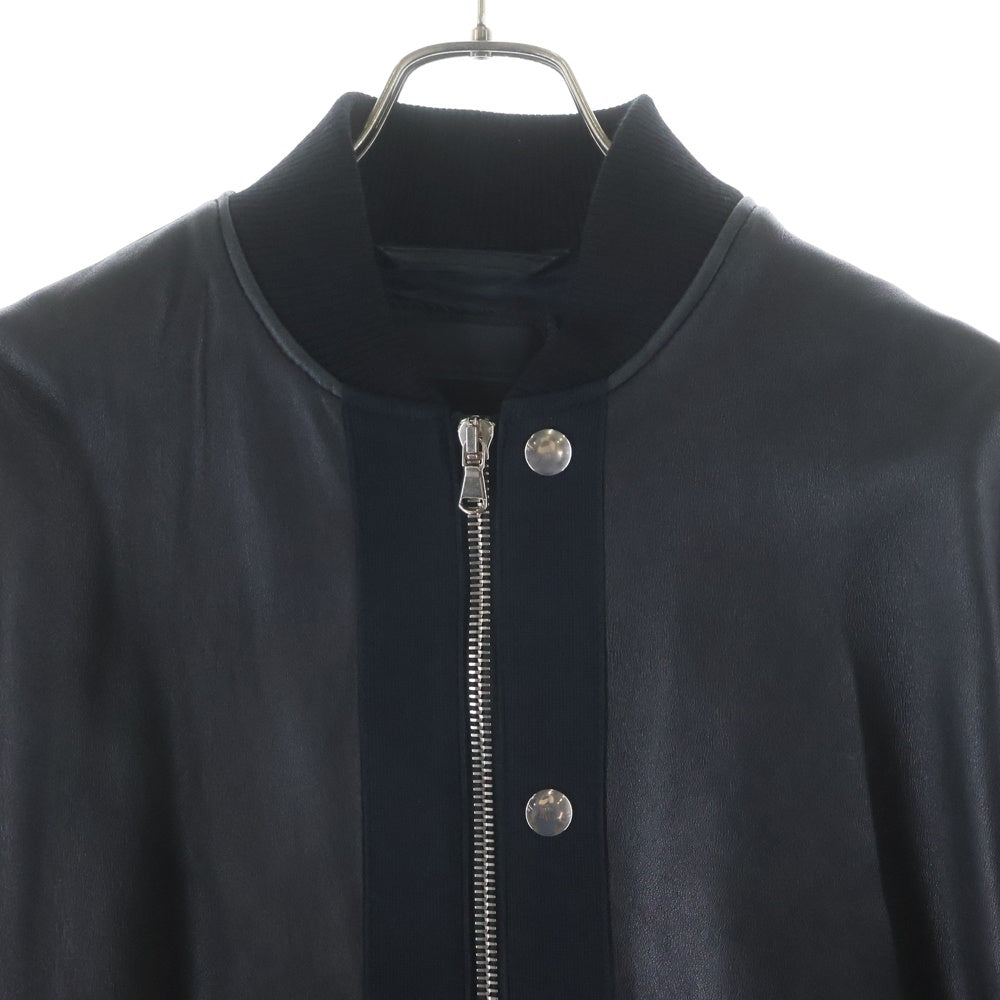 DIESEL(ディーゼル) BLACK GOLD レザー切り替えブルゾン ブラック