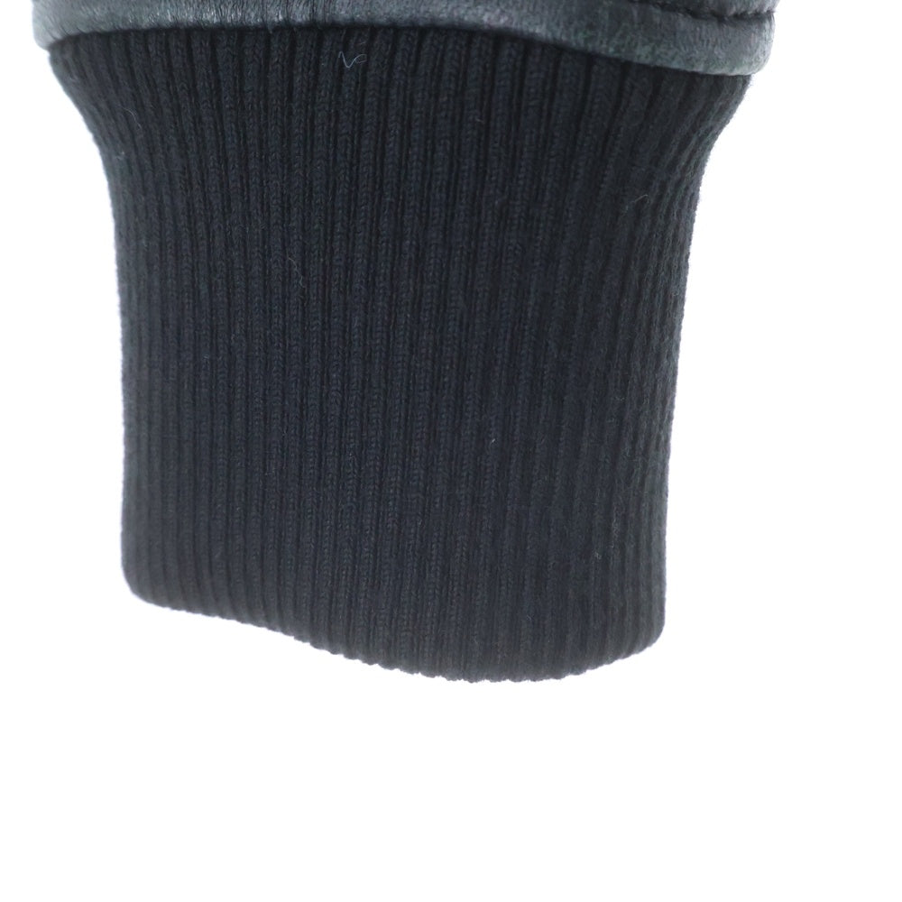 DIESEL(ディーゼル) BLACK GOLD レザー切り替えブルゾン ブラック