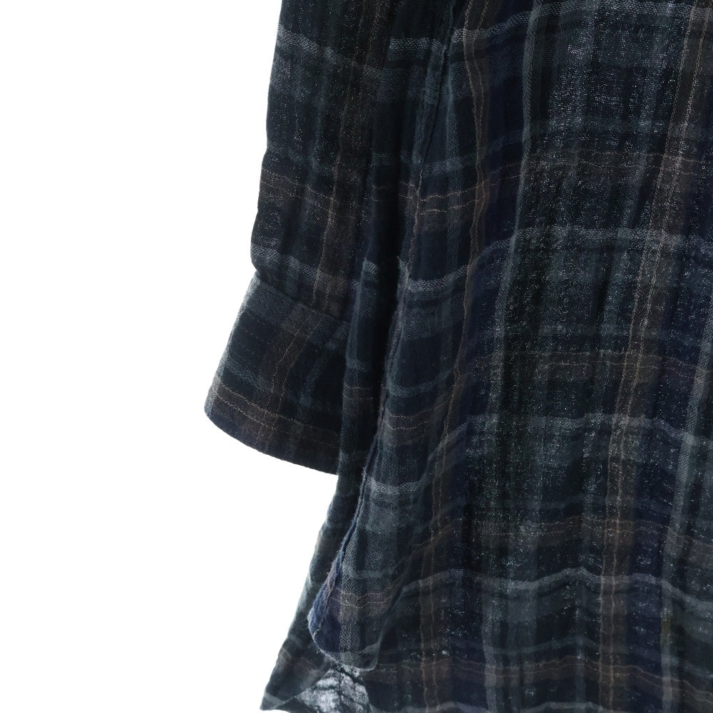 CHROME HEARTS(クロムハーツ) ロング丈 チェックシャツワンピース マルチ レディース