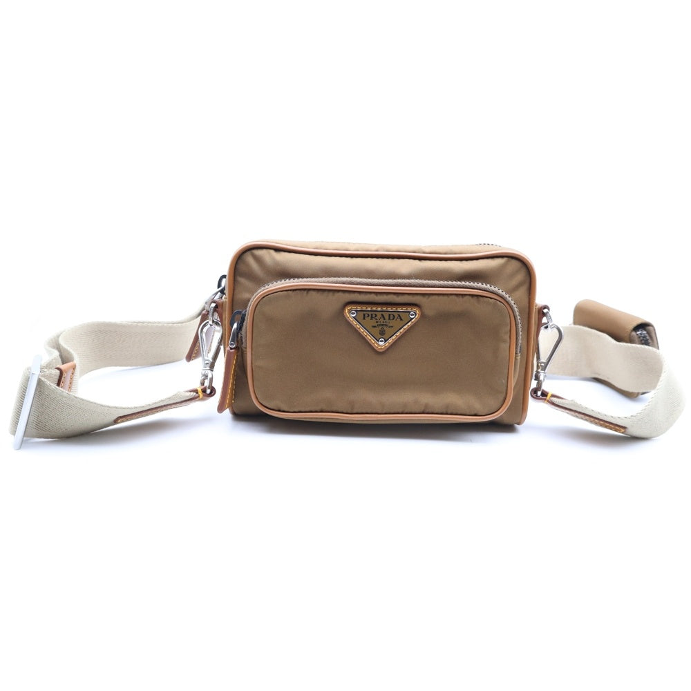 PRADA(プラダ) Re-Nylon ショルダーバッグ ベージュ 2VH172 レディース