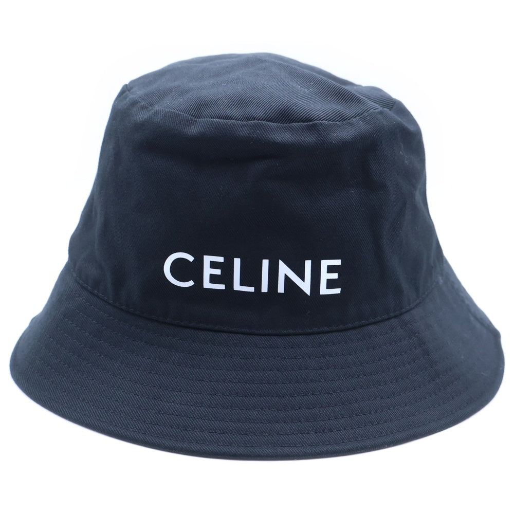 CELINE(セリーヌ) LOGO BUCKET HAT ロゴプリント バケットハット ブラック 2AU5B968P レディース
