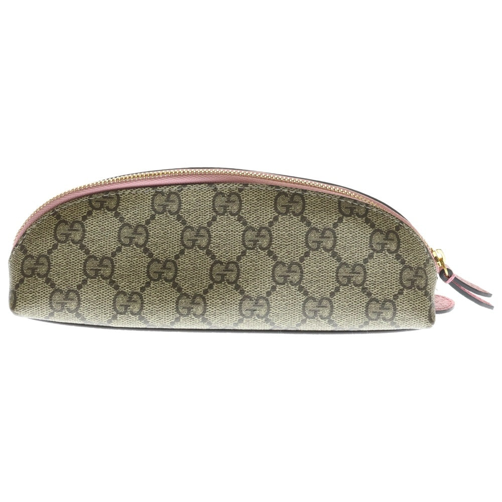 GUCCI(グッチ) ×Disney ディズニー デイジー ダッグ GGスプリーム レザー ペンケース ベージュ/ピンク 662129 レディース