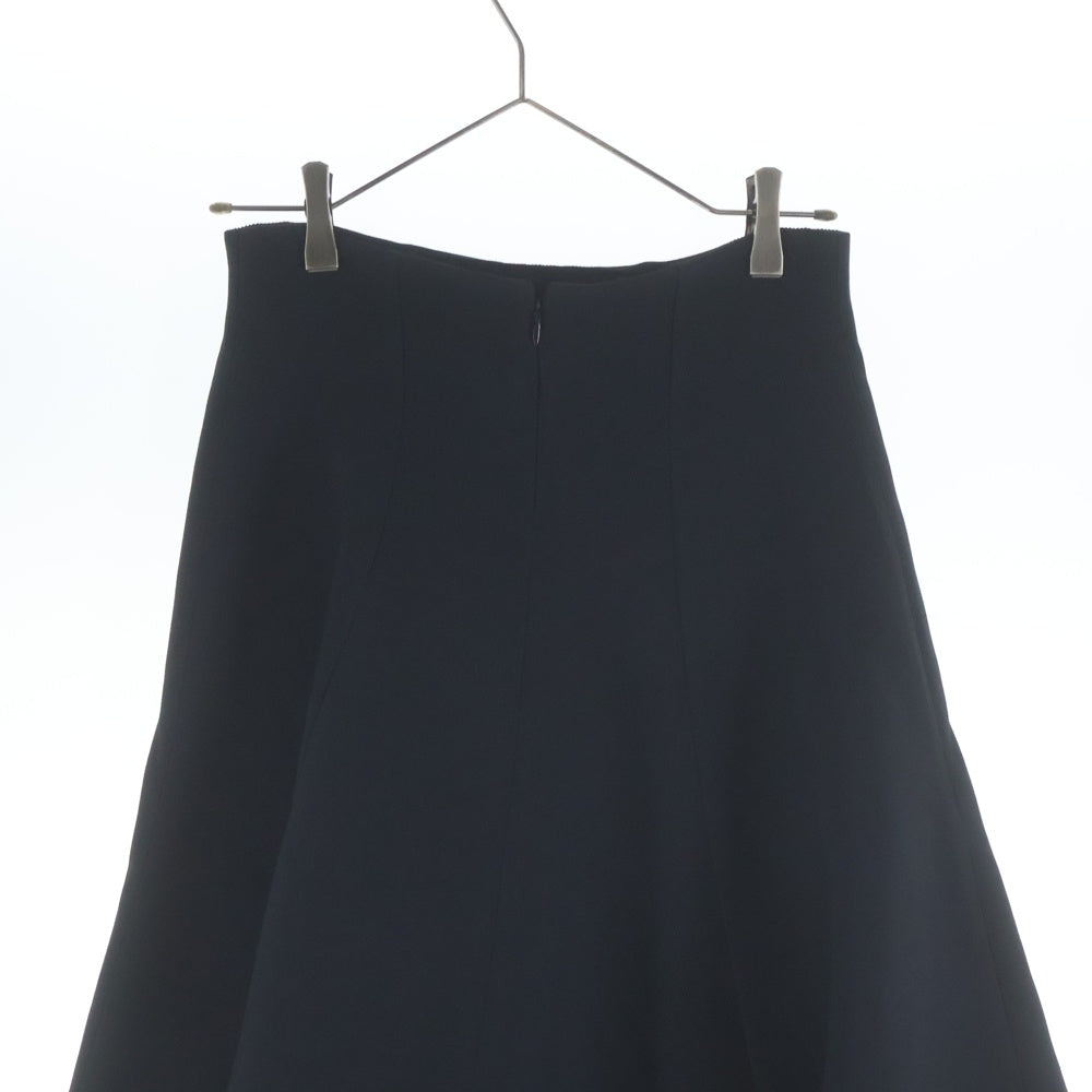 Christian Dior(クリスチャンディオール) ベルト付 シルク ロングサーキュラースカート レディース ブラック 151J21A1166