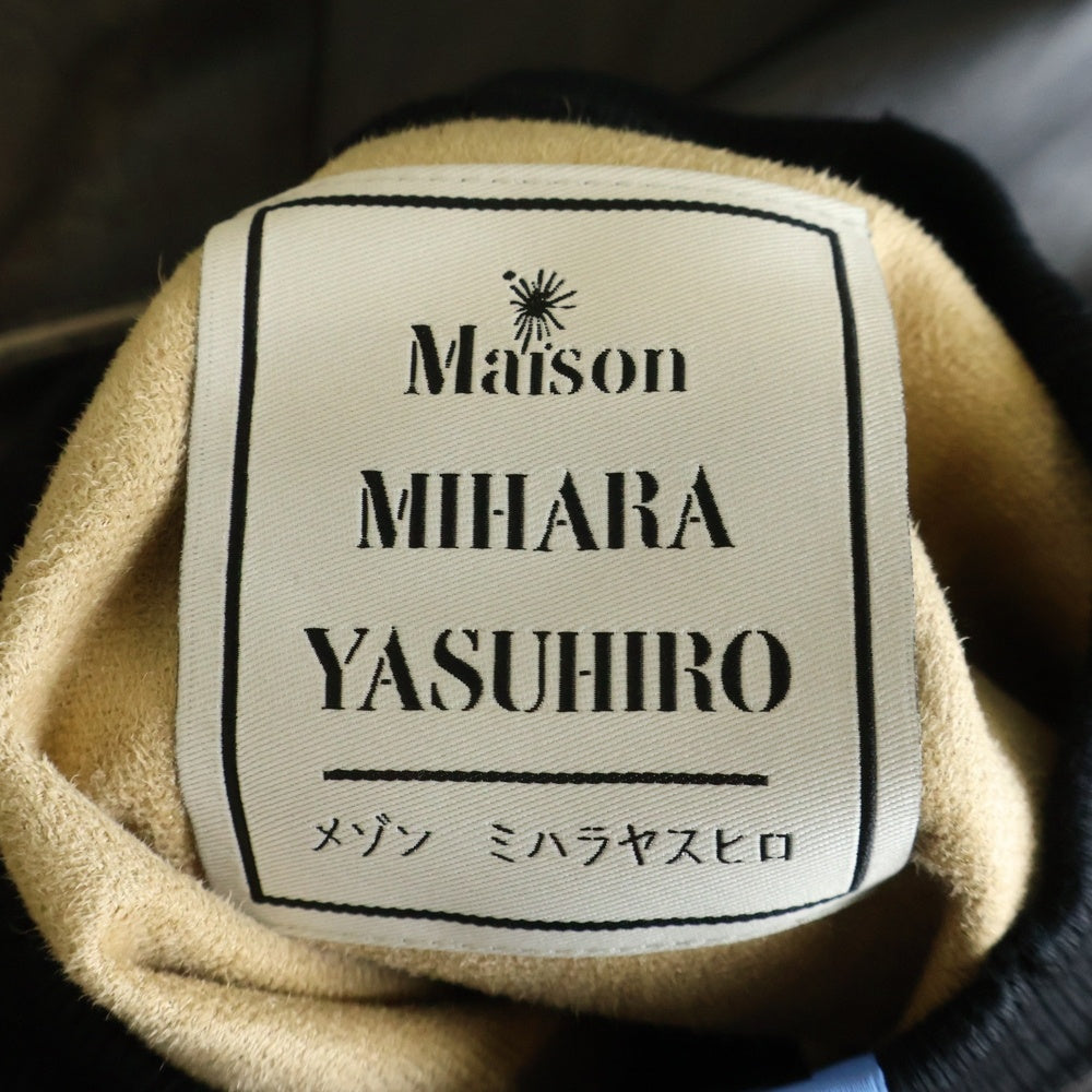 MAISON MIHARAYASUHIRO(メゾンミハラヤスヒロ) シンセティックレザー プルオーバートレーナー A11PO562 ブラック
